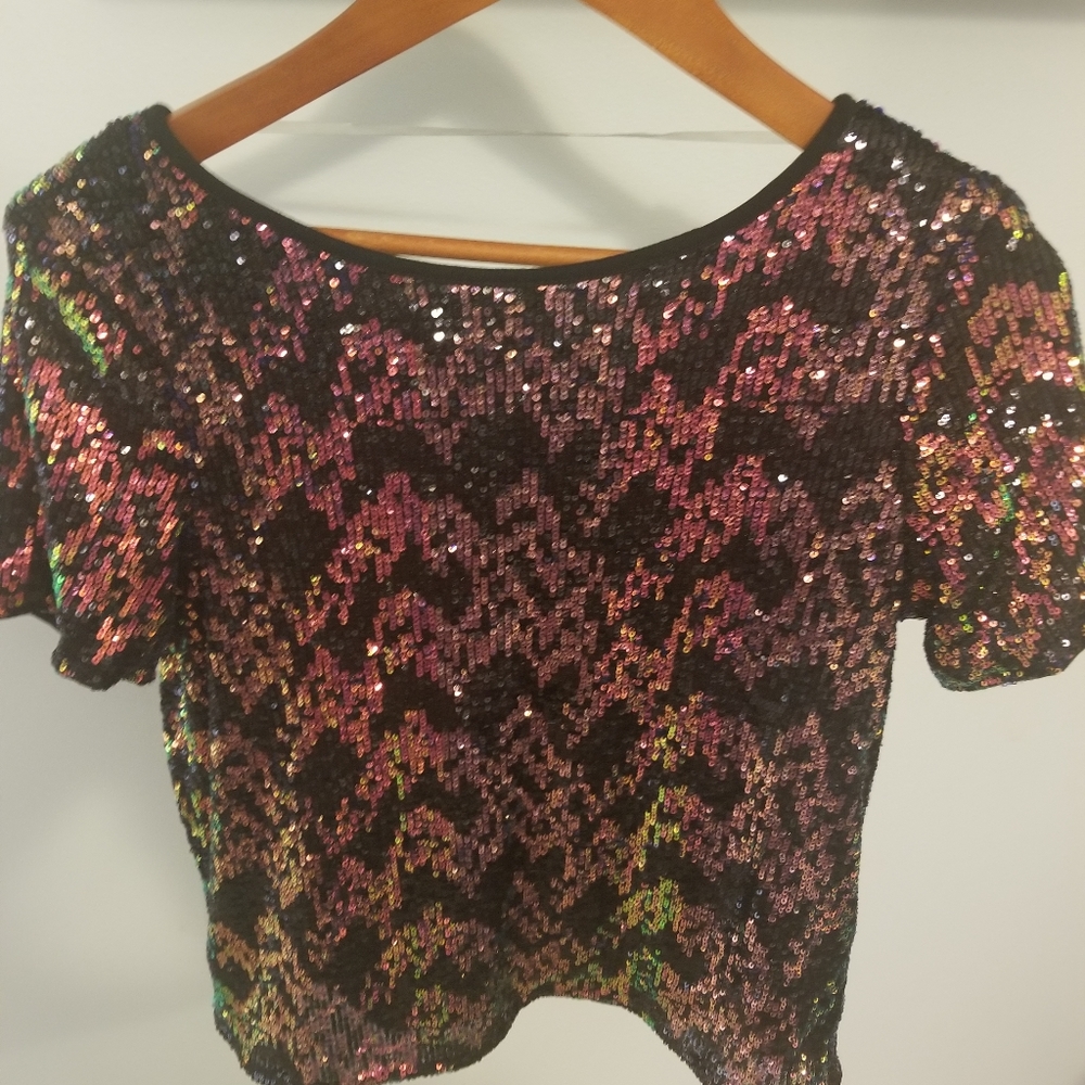 Sanctuary Sequined Top